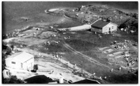 Vaulen badeplass i 1954. Foto: Ukjent.
